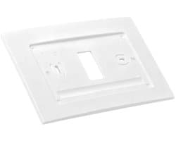 Wandpaneel Thermostaat - Afdekplaat Decoratief - Verbergen Gaten - Speciaal Ontworpen - 17 x 11 cm - Wit