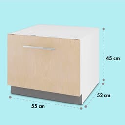 Klarstein Vaatwasser Mini voor 6 Gedecke, Leiser inbouw vaatwasser klein met 6 spoelprogramma's, Kleiner Tisch vaatwasser voor Zuhause kantoor Camping, vaatwasser Mini met Wasseranschluss - Vaatwasmachine Afwasmachine - 6 Maatgedekken 52 cm 1380W — thumbnail 5
