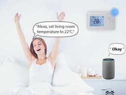 Wifi Thermostaat Met Ontvanger - Draadloze Kamerthermostaat - Zone Verwarming - App Bediening - 1.3 x 3.4 x 13.6 cm — thumbnail 4