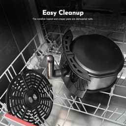 Compacte Airfryer - Heteluchtfriteuse - Gezond Koken - 9-in-1 Functies - 36 Liter - Zwart — thumbnail 5