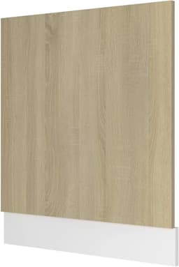 Vaatwasserscherm met plint - Vaatwasser frontpaneel - Keuken Integratie - Robuust spaanplaat - 595x3x67 cm - Sonoma-eiken — thumbnail 1