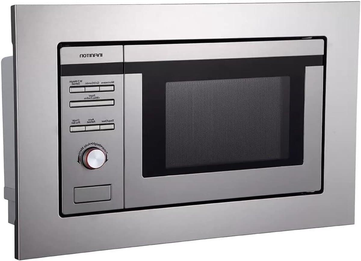 Inbouw Magnetron - Grill Magnetron - Snel Eten Opwarmen - Met Grill Functie - 20 Liter - RVS — afbeelding 1