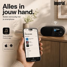Imperial DABMAN i105 - Internetradio - WiFi - USB - Slaaptimer - Wekker - Zwart — thumbnail 5