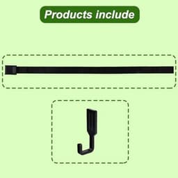 Boomstandaard Riemhanger, Premium Outdoor Boomstandaard Riemhanger met 6 Haken Praktische Outdoor Accessoires voor Jagen Kamperen Wandelen (Zwart) — thumbnail 3