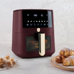 BerlingerHaus Airfryer XL Mat Bordeaux - met Kijkvenster - 5 Liter - 1400W — thumbnail 5