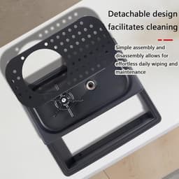 Hogedruk Glasspoeler - Bekerwasmachine Spoelbak - Snel Glazen Reinigen - Afneembaar Ontwerp - 33.8x19x14.3cm - Zilver — thumbnail 3