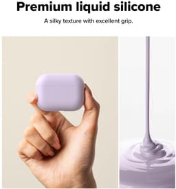 Ringke Silicone Hoesje Geschikt voor Apple AirPods Pro 3 - Siliconen Cover - Karabijnhaak - Case Paars — thumbnail 4