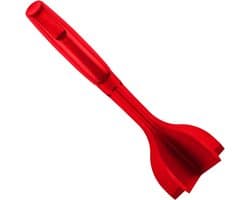 Hamburgerhakselaar - Keukengerei - Maaltijden Bereiden - Ergonomische Handgreep - 25 cm - Rood