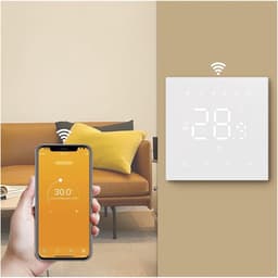 Slimme Thermostaat - Digitale Regelaar - Vloerverwarming Regelen - App Bediening Mogelijk - 3A - Wit — thumbnail 5