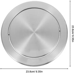 Dailygoods- Klapdeksel Inbouwdesign - Afvalemmer - Roestvrij Staal - Compact - Geschikt voor Thuis/Kantoor - Afmetingen 16,5 x 16,5 x 3,3 cm - Afvalbakdeksel — thumbnail 5