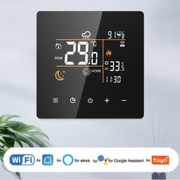 Slimme Thermostaat - Digitale Regelaar - Verwarming Instellen - WiFi Afstandsbediening - 86x86x41 mm - Wit — thumbnail 4