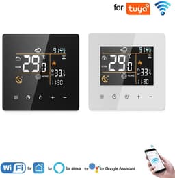 Slimme Thermostaat - Digitale Regelaar - Verwarming Instellen - WiFi Afstandsbediening - 86x86x41 mm - Wit — thumbnail 5