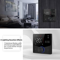 Slimme Thermostaat - Vloerverwarming Controller - Energie Besparen - App Afstandsbediening - Digitaal - Wit — thumbnail 3