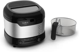 Friteuse - Compact Frituur - Lekker Frituren - Opklapbare Handgreep - 1 kg Capaciteit - Zwart RVS — thumbnail 5