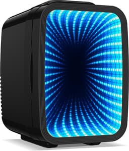 Mini Koelkast 4L met RGB Verlichting - 2-in-1 Koelen en Warmhouden - Stil - Voor Gaming, Kantoor en Auto - Zwart — thumbnail 1