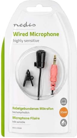 Nedis Microfoon - Apparaat: Notebook / Smartphone / Tablet - Bedraad - 1x 3.5 mm Audio Out — thumbnail 3