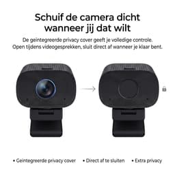 SyncGear Webcam 4K Pro Inclusief Afstandsbediening – AI Ruisonderdrukking – Ingebouwde Speaker – Privacy Cover – USB Plug & Play – Webcam voor Thuiswerken & Vergaderen – Windows & macOS — thumbnail 5
