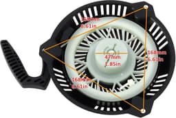 Dailygoods - Terugslag Start Pull Starter voor Hyundai HYM430SP en HYM430SPE Grasmaaier — thumbnail 5