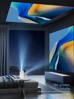 TYR® Mini Beamer - Projector - Beamer - Wit - 10cm x 10cm x 15cm — thumbnail 2