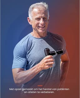 TYR® Masage Gun - Spiermassage Apparaat - Draadloze Massage Gun - Zwart - 14cm x 12cm x 4cm — thumbnail 5