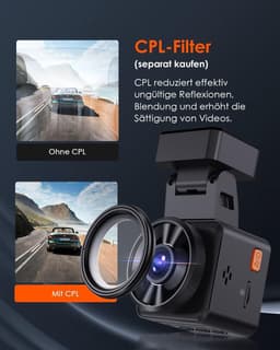 Mini Dash Cam - Auto Camera - Veilig Rijden - 1080P HDR Nachtzicht - 1.54 Inch Scherm - Zwart — thumbnail 5