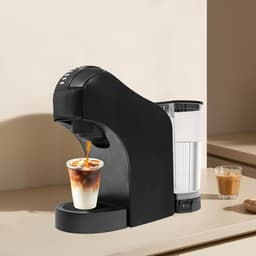 Capsule Koffiezetapparaat - Eenkopsmachine Espresso - Snel Koffie Maken - Hogedrukpomp 20 Bar - Compact 28x11cm - Zwart — thumbnail 4
