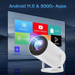 LNMsolutions® Mini Beamer - Beamer - Projector - Wit - 10cm x 10cm x 15cm — thumbnail 5