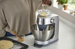 Keukenmachine - Mixer Deegmachine - Bakken en Koken - 1000 Watt Vermogen - 43 L Kom - Zilver — thumbnail 2