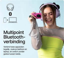 Fresh 'n Rebel Clam Fuse 2 - Koptelefoon Noise Cancelling met 80 uur Speeltijd - Draadloos (Bluetooth 6.0) - Met Microfoon - Verbind 2 apparaten tegelijk - Personal Sound App (True Blue) — thumbnail 5