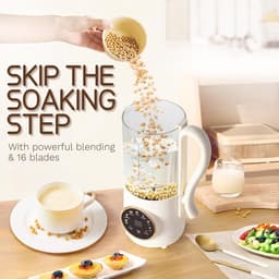 1400ml, Notenmelkmaker 8-in-1, Zelfreinigend | Automatische plantaardige melkmaker voor soja, noten en haver met uitgestelde start, AutoClean, warmhouden en 1400ml inhoud — thumbnail 5