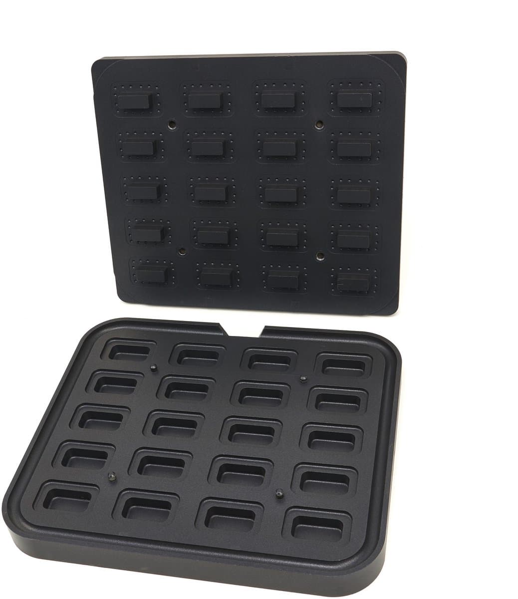 Tartelette Vorm - Rechthoek - 64x41/45x22 mm - 20 stuks — afbeelding 1