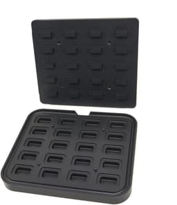 Tartelette Vorm - Rechthoek - 64x41/45x22 mm - 20 stuks — thumbnail 1