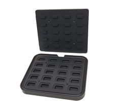 Tartelette Vorm - Rechthoek - 64x41/45x22 mm - 20 stuks