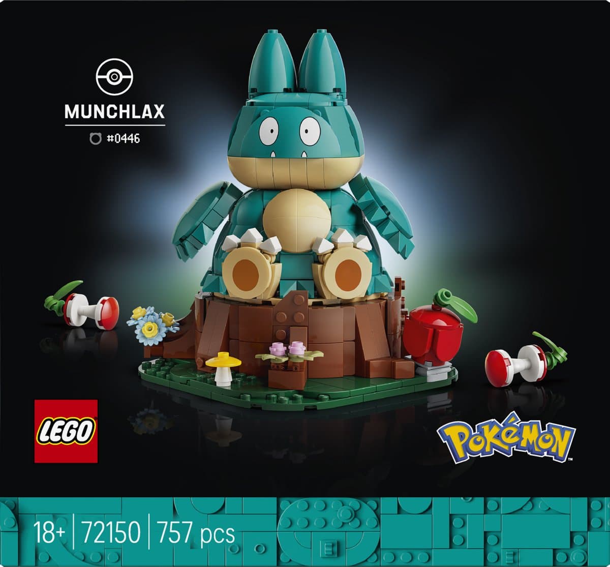 LEGO Pokémon - Munchlax Figuur Bouwpakket voor Volwassenen en Woondecoratie - 72150 — afbeelding 1