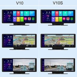 Dashcam voor Auto - 10.26” Dashcam ADAS GPS Navigatie - Android 8.1 - Remote Monitor & Rijassistentie - 2G met 6m RCC - Zwart — thumbnail 1