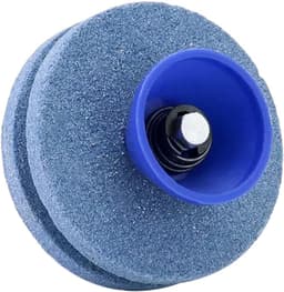 SnelShoppen - 2 Stuks Grasmaaier Mes Slijper, Blauwe Korund Dubbel Laag, Geschikt voor Elektrische Handboormachines, Tuinaccessoires — thumbnail 3