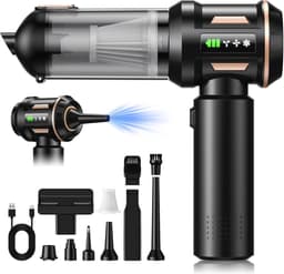 Draadloze Handstofzuiger 28000 Pa - 4-in-1 Auto Stofzuiger met Blaasfunctie - Borstelloze Motor - HEPA Filter - Voor Auto Huis en Dierenhaar — thumbnail 1