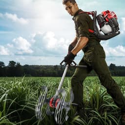 Grasmaaier Ploeg - Freesaccessoire Bodem - Bodembewerking Tuin - Instelbare Snijdiepte - 681 Pond - Metaal — thumbnail 4