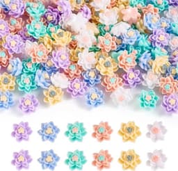 120 stuks Bloemen Cabochons van Hars | Flatback Versieringen voor DIY Scrapbooking en Nail Art | Sieraden Maken - Bloemen Decoratie — thumbnail 1