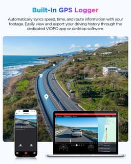 Auto Camera - Rijcamera Dashcam - Veilig rijden vastleggen - Hoge QHD resolutie - 140° groothoek - Zwart — thumbnail 5