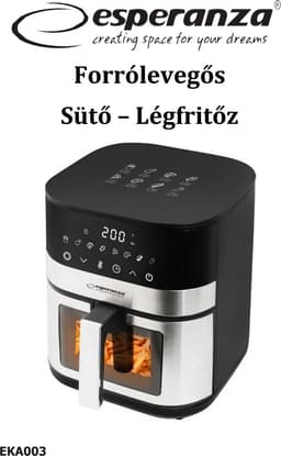 Esperanza Vetvrije Friteuse/Airfriteuse 5L Voor Een Fit Dieet In De Keuken — thumbnail 5