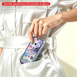 SnelShoppen - Longben Mini-smartphone 4G Ontgrendeld, Android 12, 3,88 Inch Volledig Scherm, Dubbele Simkaart, GPS, Wifi, Gezichtsherkenning, OTG, Bla — thumbnail 3