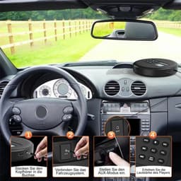 Draagbare cd-speler met luidspreker, lcd-achtergrondverlichting en AUX-ingang. Ondersteunt cd-, mp3- en usb-weergave en is geschikt voor luisterboeken, muziek, studeren, gebruik in de auto en op reis. — thumbnail 5