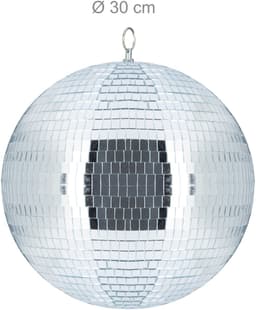 discobal - Ø 30 cm - om op te hangen - voor plafond - grote spiegelbol - feest decoratie — thumbnail 5