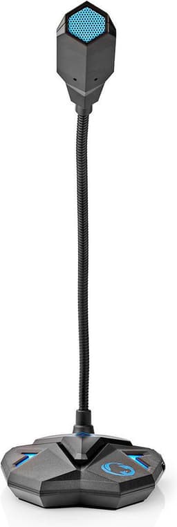 Nedis Streaming- en Gamingmicrofoon - Apparaat: Desktop / Notebook - USB - Uitgangen audio / video / data: 1x 3.5 mm Audio Out - Aan/uit knop - Koptelefoonoutput — thumbnail 1