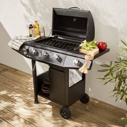 sweeek - Gasbarbecue 3 branders + 1 zijbrander 117,2 x 43,5 x 103cm - treville — thumbnail 3