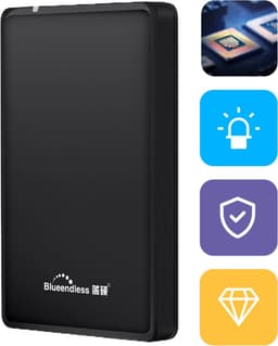 Voltano 250 GB Compacte Externe Harde Schijf - Windows  - Zwart - USB 3.0 — thumbnail 1
