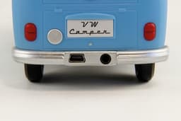 BRISA VW Collection - Volkswagen T1 Bulli Bus draagbare, draagbare Bluetooth-luidspreker, draadloos, mini-USB-C, 3,5 mm AUX-ingang (schaal: 1:20 I rood/blauw/wit) — thumbnail 1
