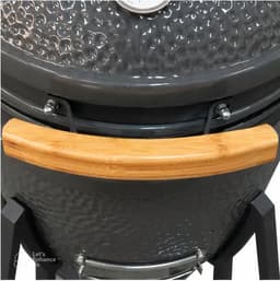 Kamado BBQ 38 cm – Keramische Houtskoolbarbecue – Compacte Tuin Grill — thumbnail 3