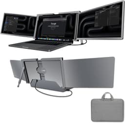 Triple Portable Monitor Expert 14" OneCable - Full HD Draagbare monitor met USB-C & HDMI - Tri screen - Plug & Play - Incl. Draagtas — thumbnail 1